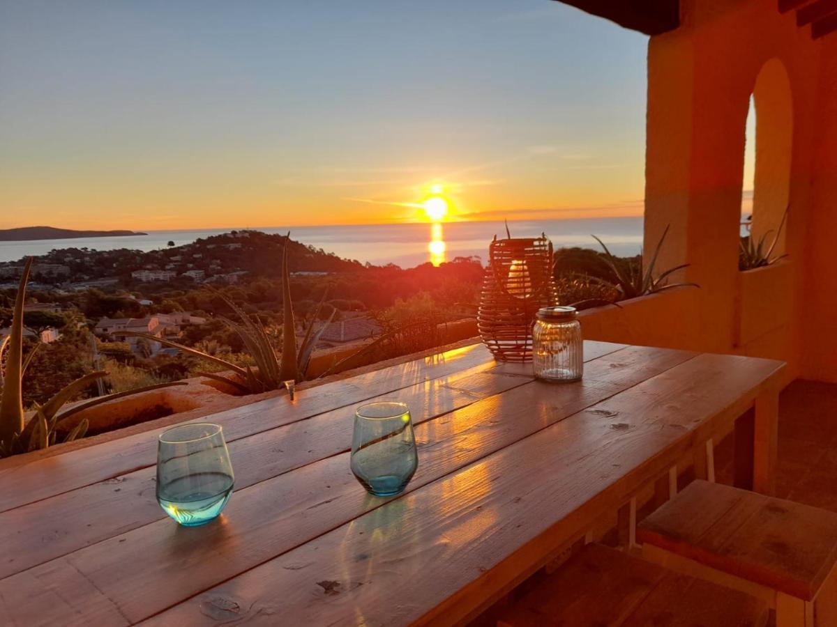 4-Star Private Villa With Heated Pool And Panoramic Sea View At Gulf De Saint Tropez Cavalaire-sur-Mer Extérieur photo