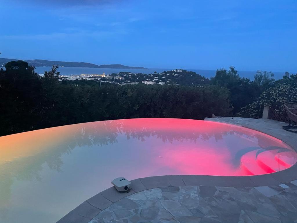 4-Star Private Villa With Heated Pool And Panoramic Sea View At Gulf De Saint Tropez Cavalaire-sur-Mer Extérieur photo