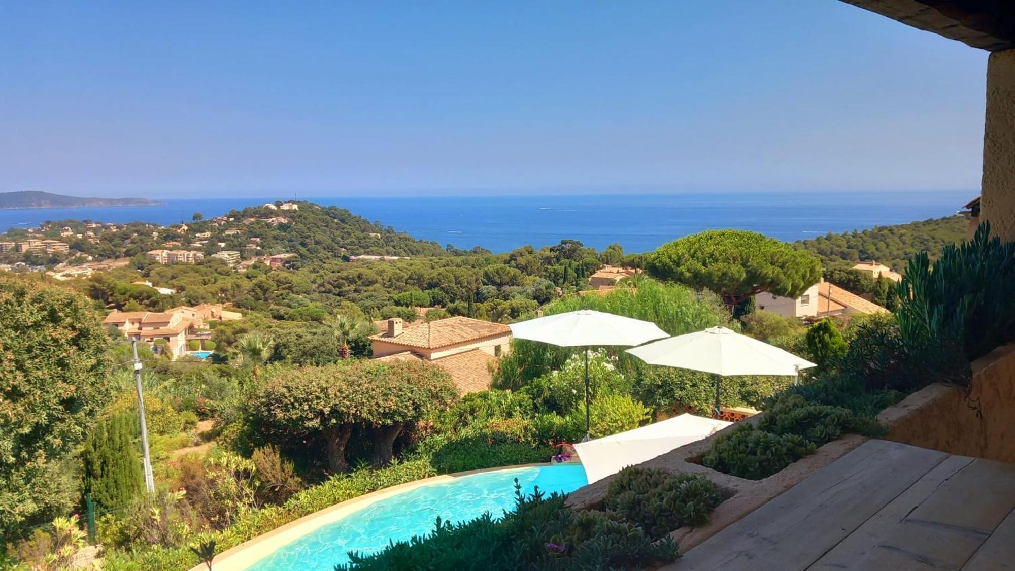 4-Star Private Villa With Heated Pool And Panoramic Sea View At Gulf De Saint Tropez Cavalaire-sur-Mer Extérieur photo